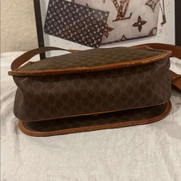 Celine Brown Monogram Crossbody Bag